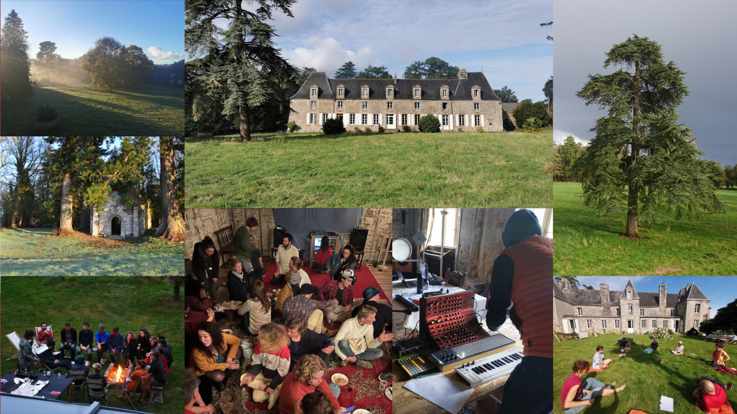 montage de moments collectifs  au manoir de Kerminy